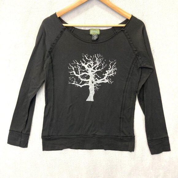 Lakhay’s Collection Organic Cotton Tree of Life Top S/M Small Boho Hippie Shirt - Picture 1 of 11